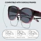 Cat Eye Fit Over Sunglasses Polarized UV400 - Image 9