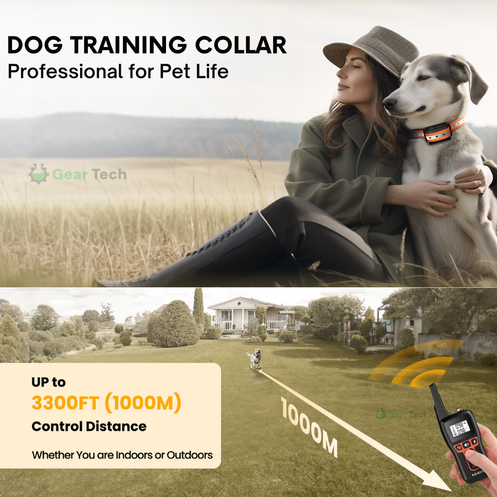 Rechargeable Dog Training Collar with Beep, Vibration & Static Modes - Image 4