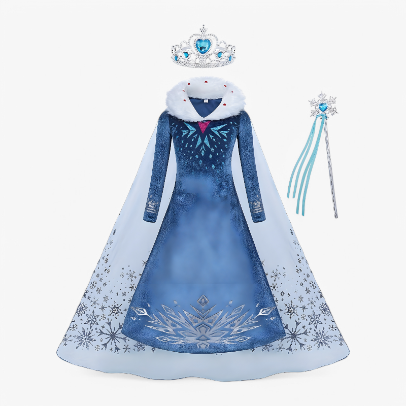 Girls 3 Piece Snow Queen Costume