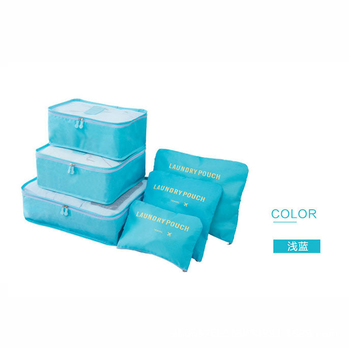 Ensemble de 6 cubes de rangement pour voyage