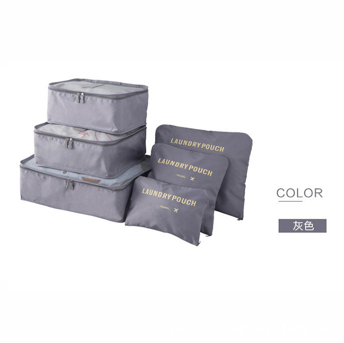 Ensemble de 6 cubes de rangement pour voyage