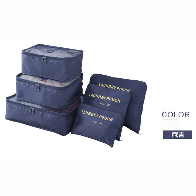 Ensemble de 6 cubes de rangement pour voyage