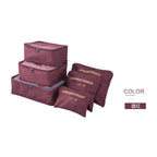 6-Piece Travel Packing Cube Set