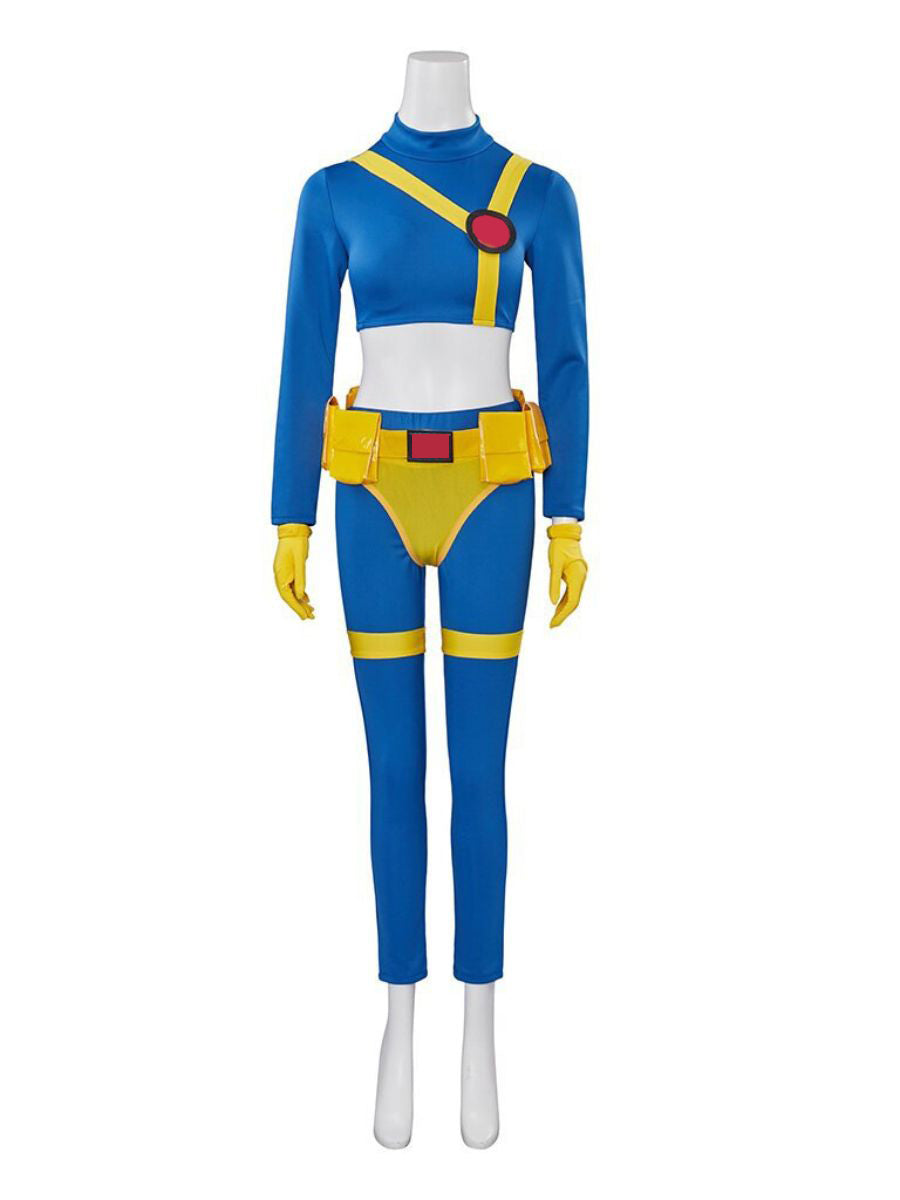 Women 2 Piece Superheroine Cosplay Costume 90s Retro - Image 5