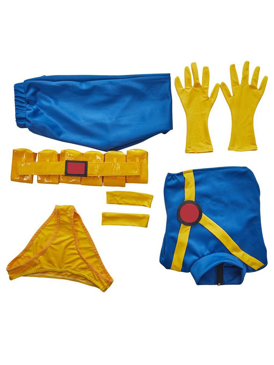 Women 2 Piece Superheroine Cosplay Costume 90s Retro - Image 7