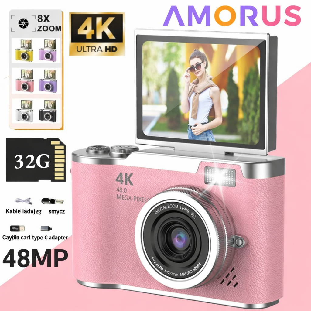 Digital Compact Camera Rotating Screen Digital Zoom - Image 13