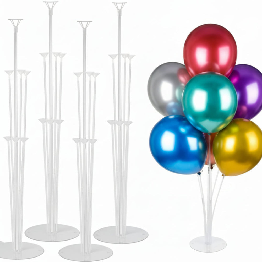 Balloon Table Stand Set Adjustable PVC Decorative 
