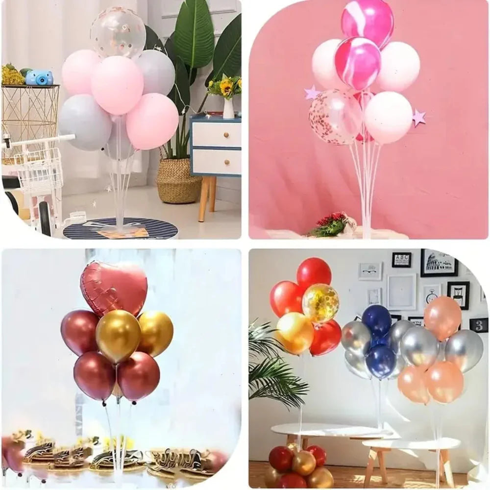 Balloon Table Stand Set Adjustable PVC Decorative  - Image 3