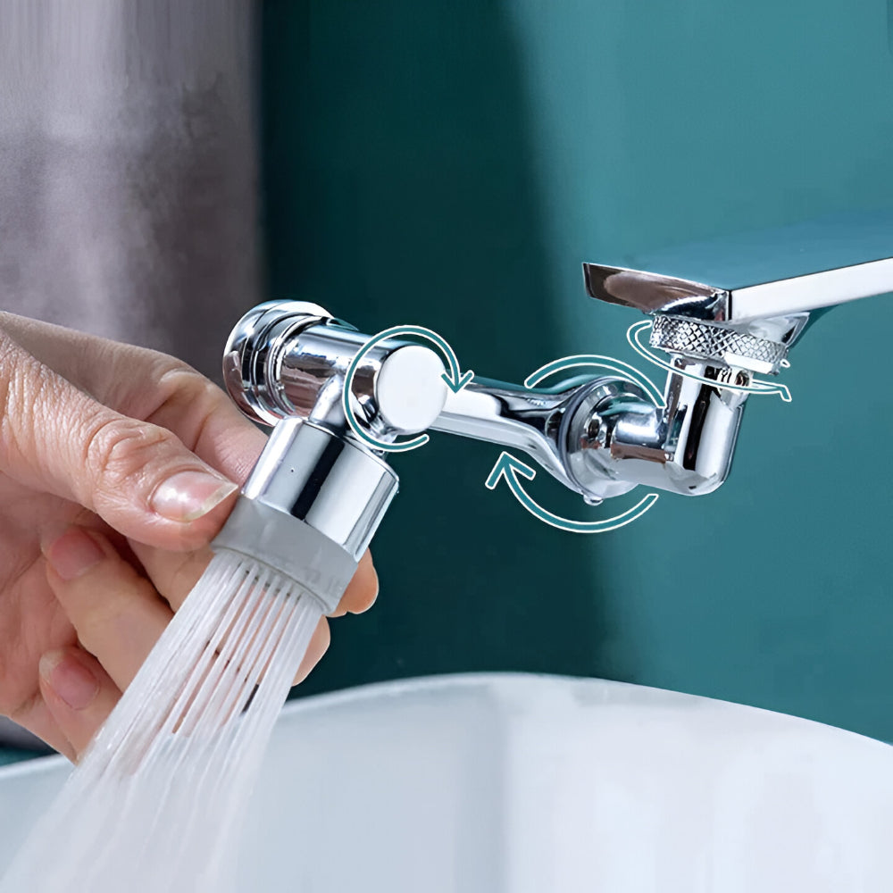 Rotating Kitchen Faucet 1080° Dual-Function Sink Attachment