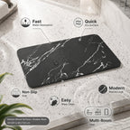 Diatomaceous Earth Stone Bath Mat Quick Dry - Image 3