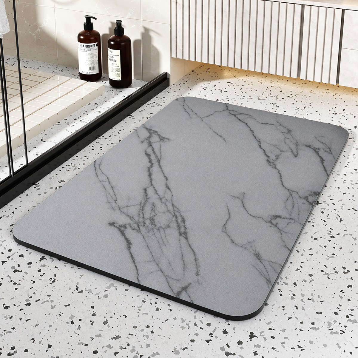 Diatomaceous Earth Stone Bath Mat Quick Dry - Image 6
