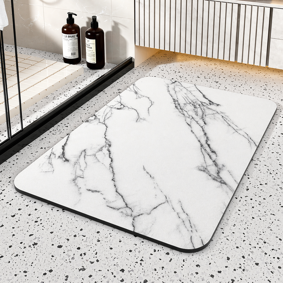Diatomaceous Earth Stone Bath Mat Quick Dry - Image 5