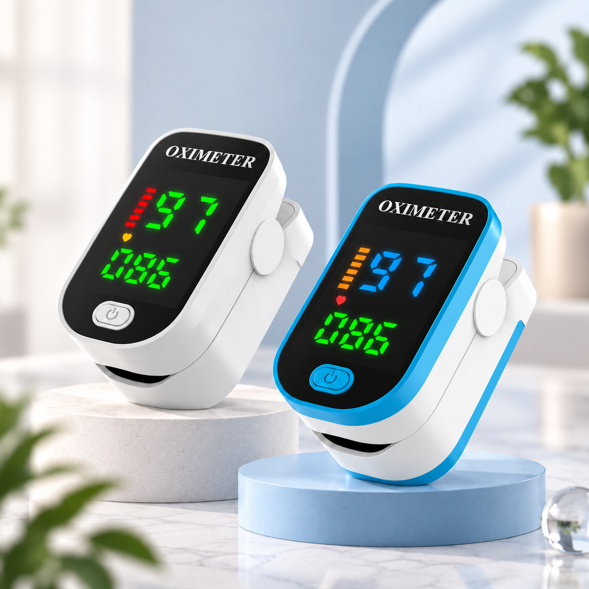 Portable Blood Glucose Monitor LED Display