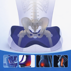 Coussin d'assise ergonomique en mousse à mémoire de forme