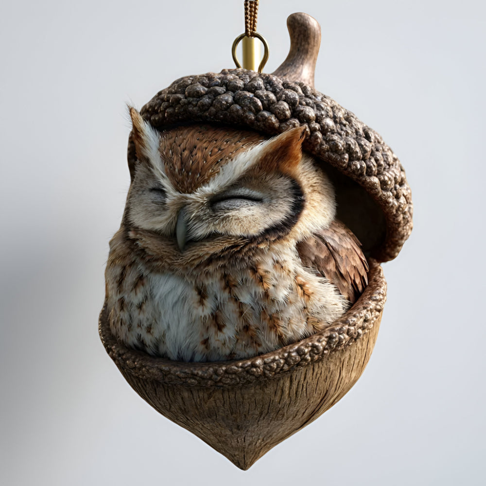 Acorn Acrylic Woodland Animal Christmas Ornaments 2D Flat - Image 16