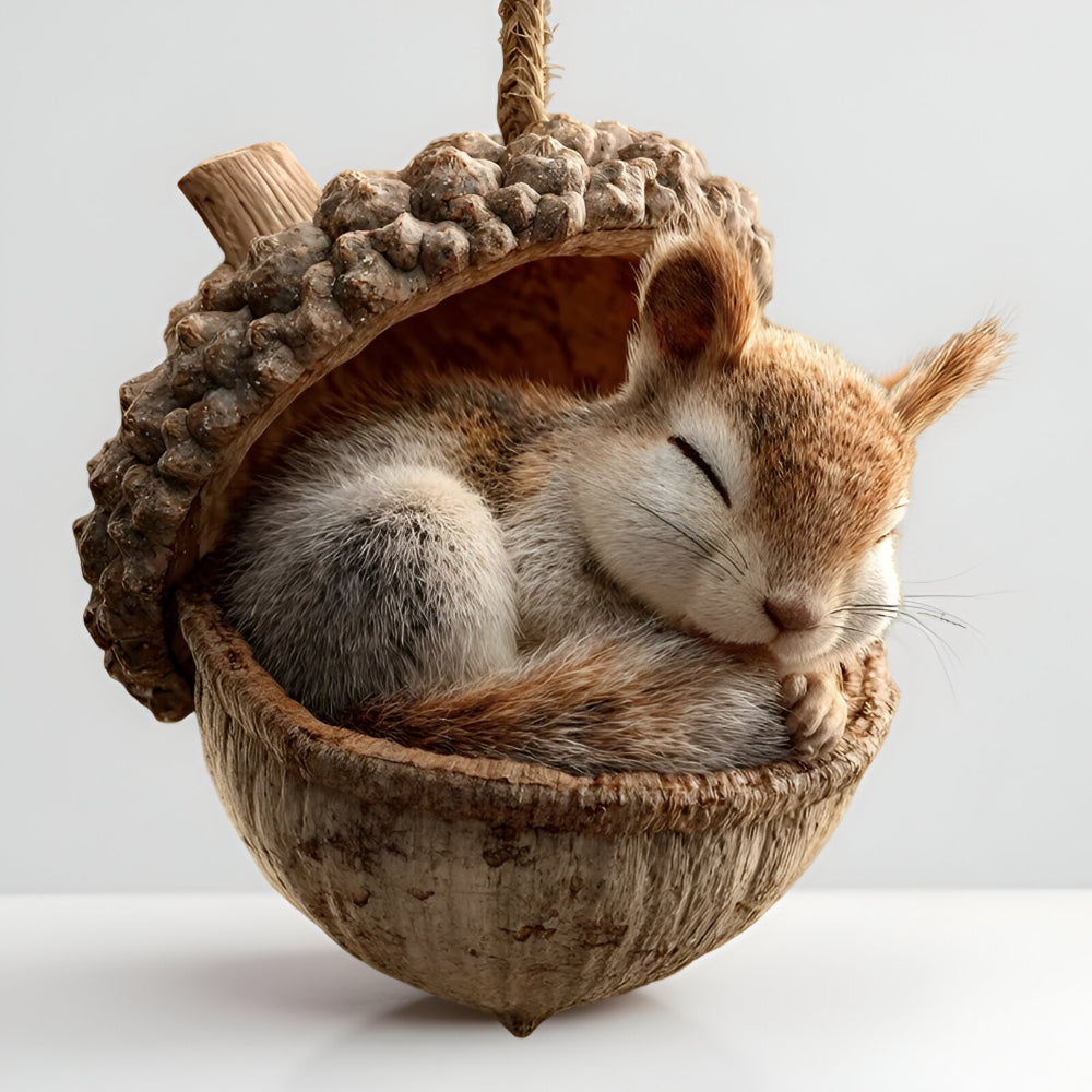Acorn Acrylic Woodland Animal Christmas Ornaments 2D Flat - Image 13