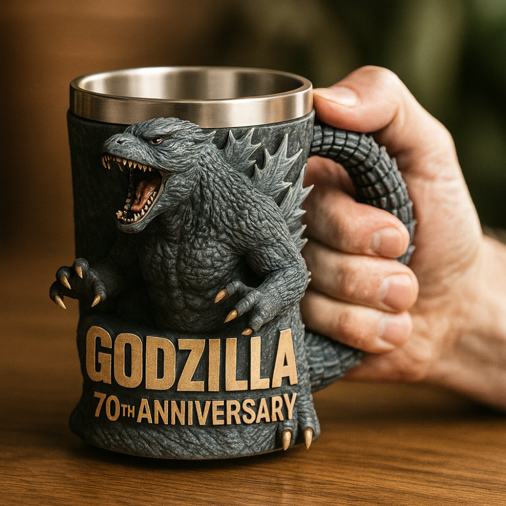 3D Sculpted Ceramic Monster Coffee Mug