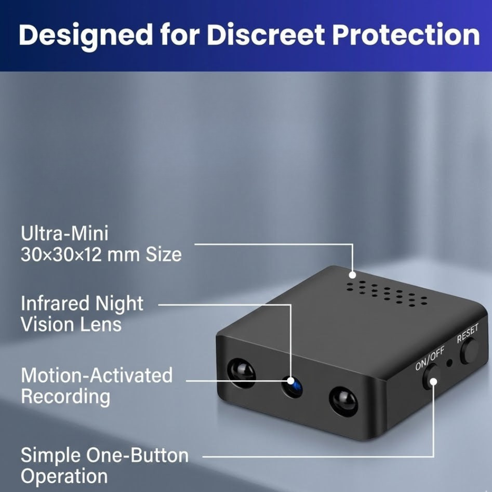 Mini HD Security Camera with Night Vision - Image 2