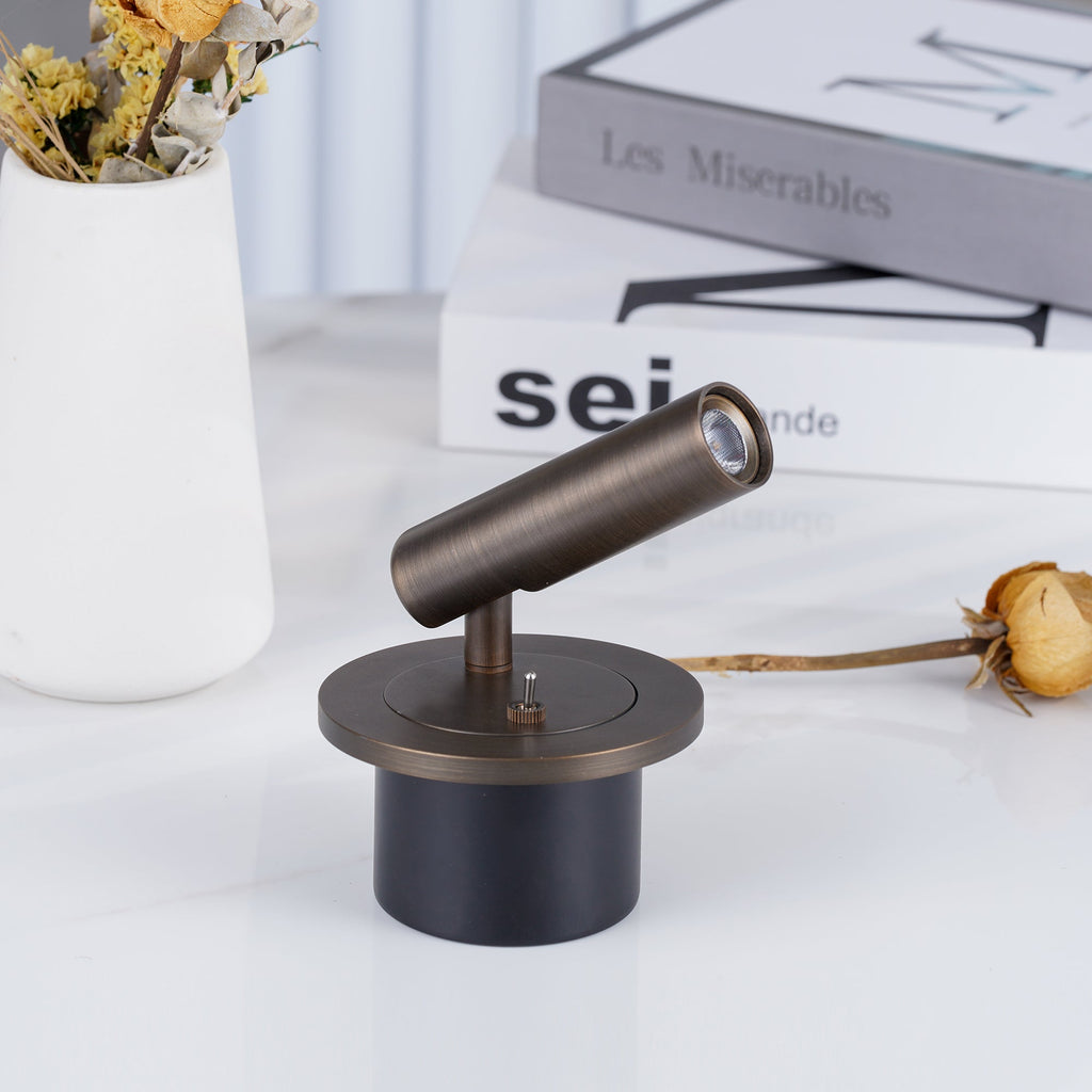 Adjustable Cylindrical Metal Wall Reading Lamp LED Bedside - Image 5