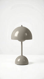 Wireless Round Metal Table Lamp Rechargeable Touch Dimmable - Image 18