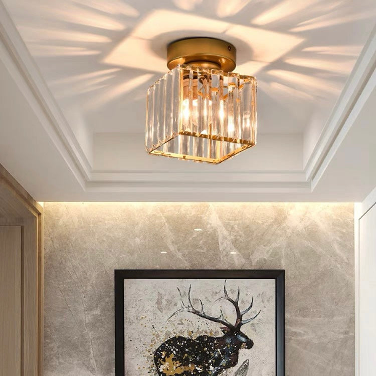 Black Crystal Flush Mount Ceiling Light Modern E27 - Image 17