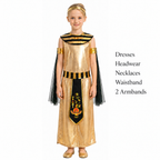 Polyester Kids Egyptian Pharaoh Costume Set