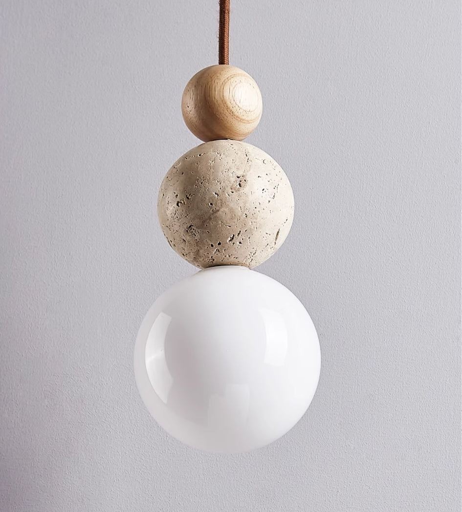 Neutral Contemporary Hanging Pendant Light - Image 4