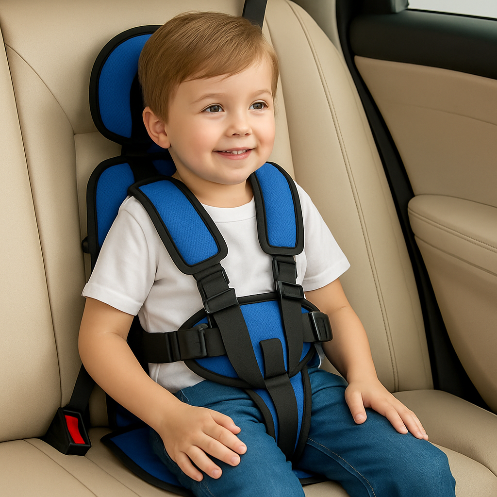 Child Car Seat Compact Adjustable Travel Booster Seat
