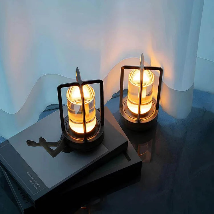 Vintage Style Table Lamp Touch Control Rechargeable LED - Image 3