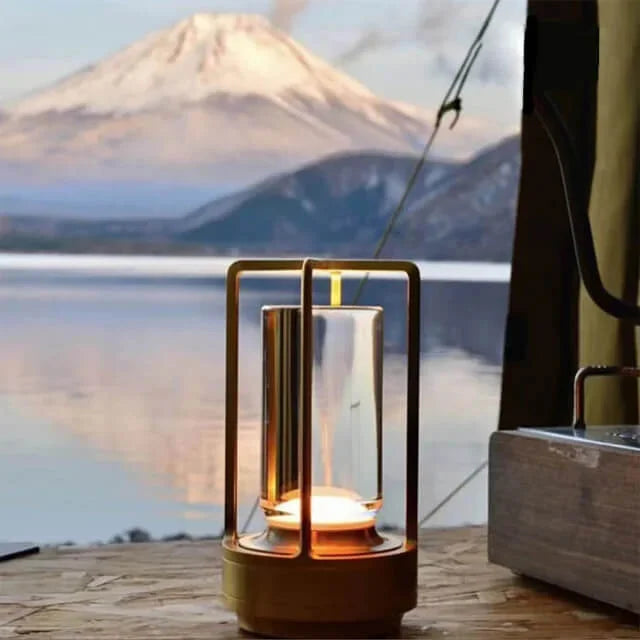 Vintage Style Table Lamp Touch Control Rechargeable LED - Image 4