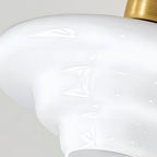 Scandinavian Walnut Wood Glass Flush Mount Ceiling Light E27 - Image 21
