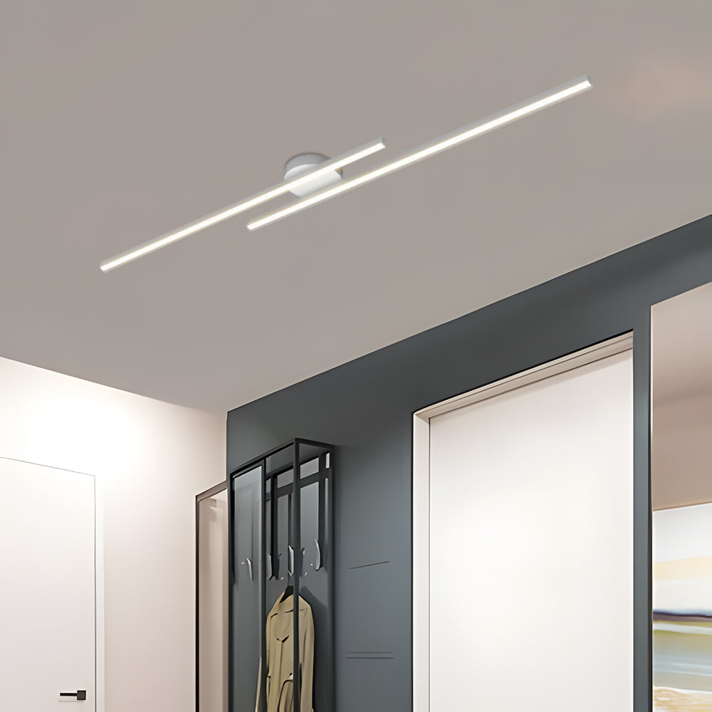 Ultra-Slim Linear Aluminum LED Ceiling Light Flush Mount - Image 18