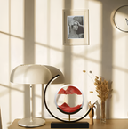 Circular LED Sand Art Table Lamp Rechargeable Tri-Color Dimmable - Image 3