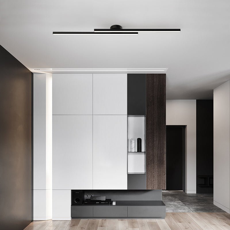 Ultra-Slim Linear Aluminum LED Ceiling Light Flush Mount - Image 9
