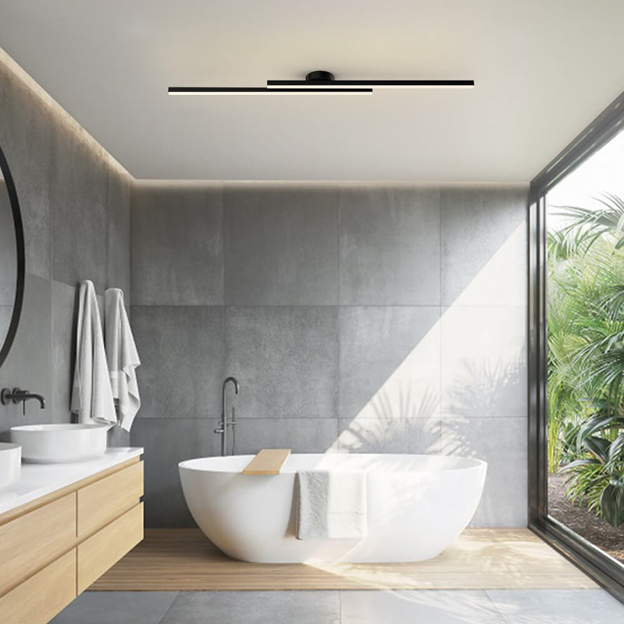 Ultra-Slim Linear Aluminum LED Ceiling Light Flush Mount - Image 10