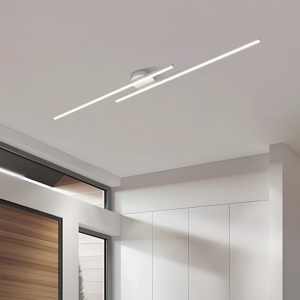 Ultra-Slim Linear Aluminum LED Ceiling Light Flush Mount - Image 19