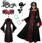 Medieval Girls Witch Costume Dress Lace Up Front - Image 7