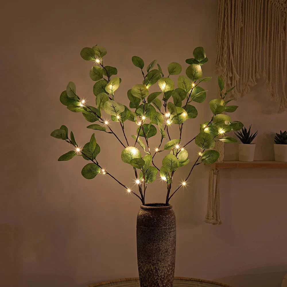 LED Olive Branch Decor Soft Warm-White Ambient Lighting