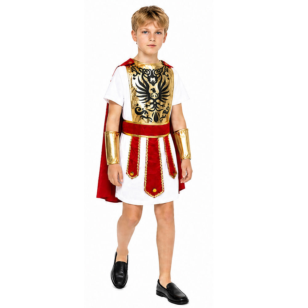 Polyester Boys Roman Warrior Costume Set - Image 2
