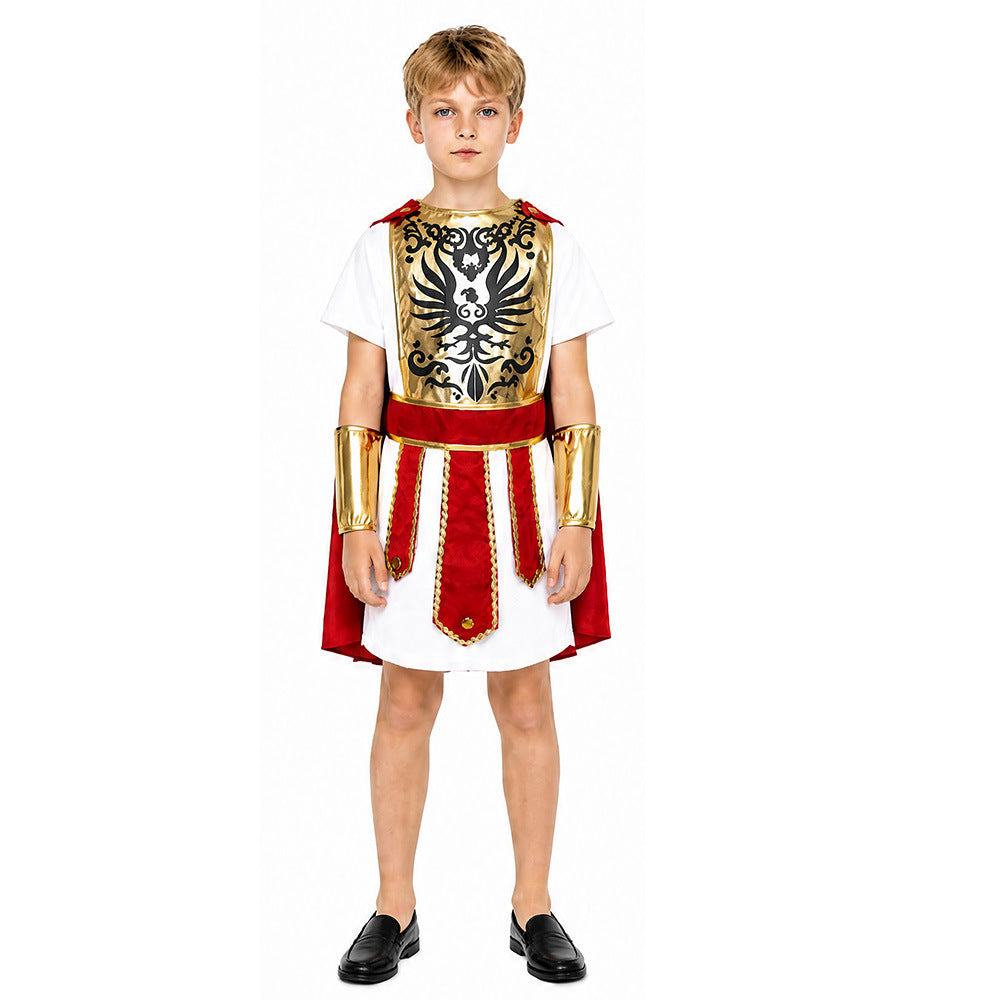Polyester Boys Roman Warrior Costume Set - Image 6
