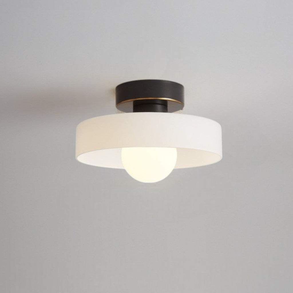 Modern Round Glass Ceiling Light LED Pendant - Image 2