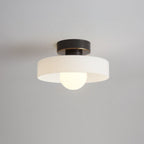 Modern Round Glass Ceiling Light LED Pendant - Image 2