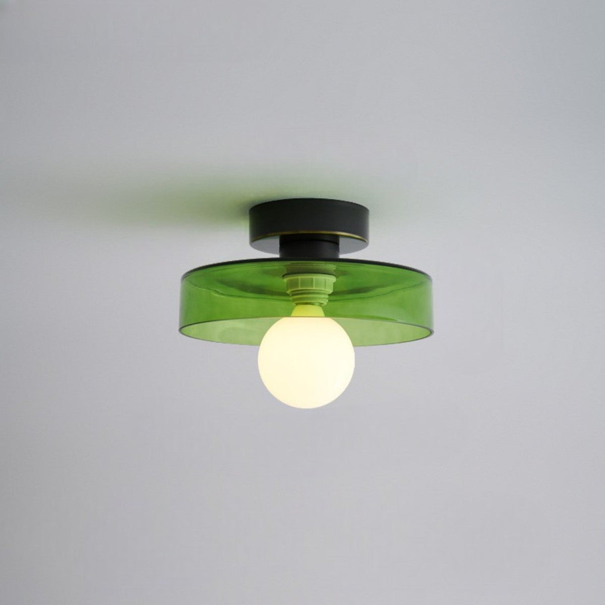 Modern Round Glass Ceiling Light LED Pendant - Image 4