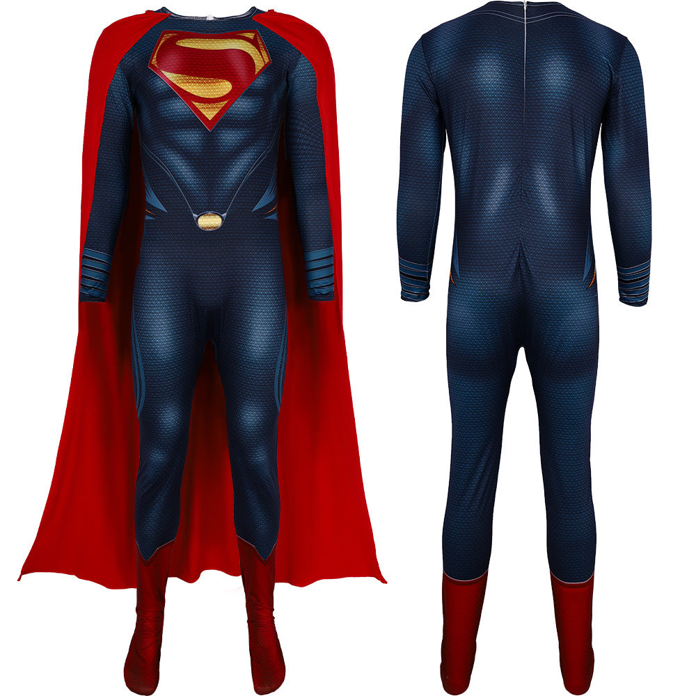 2 Piece Polyester Superhero Bodysuit Costume Cape