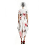 2 Piece Mesh Bloody Bride Costume Set - Image 3