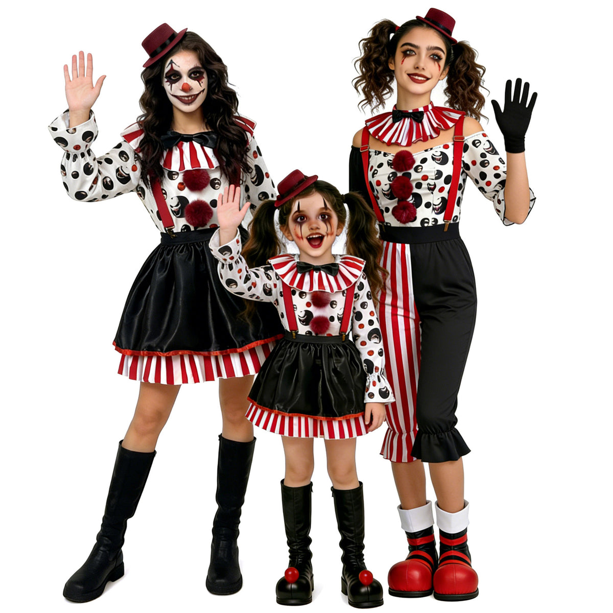 Polyester Scary Clown Costume Set - Image 5
