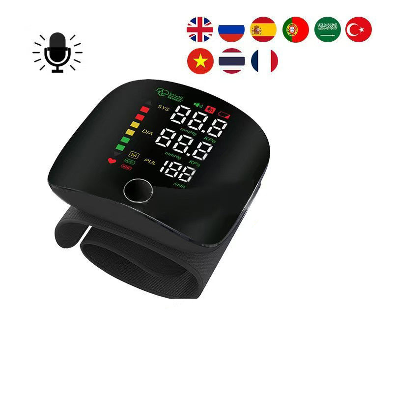 Wrist Blood Pressure Monitor with LED Display