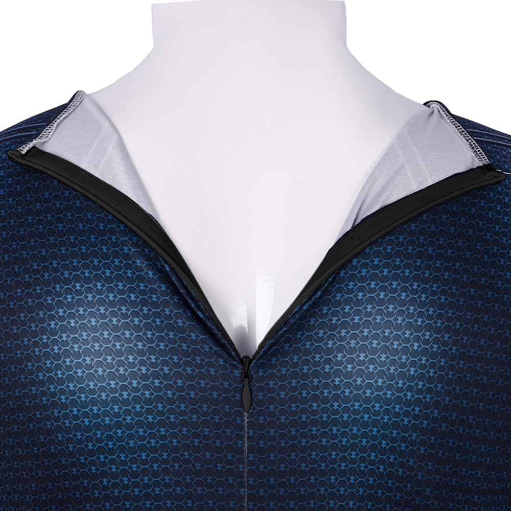 2 Piece Polyester Superhero Bodysuit Costume Cape - Image 4