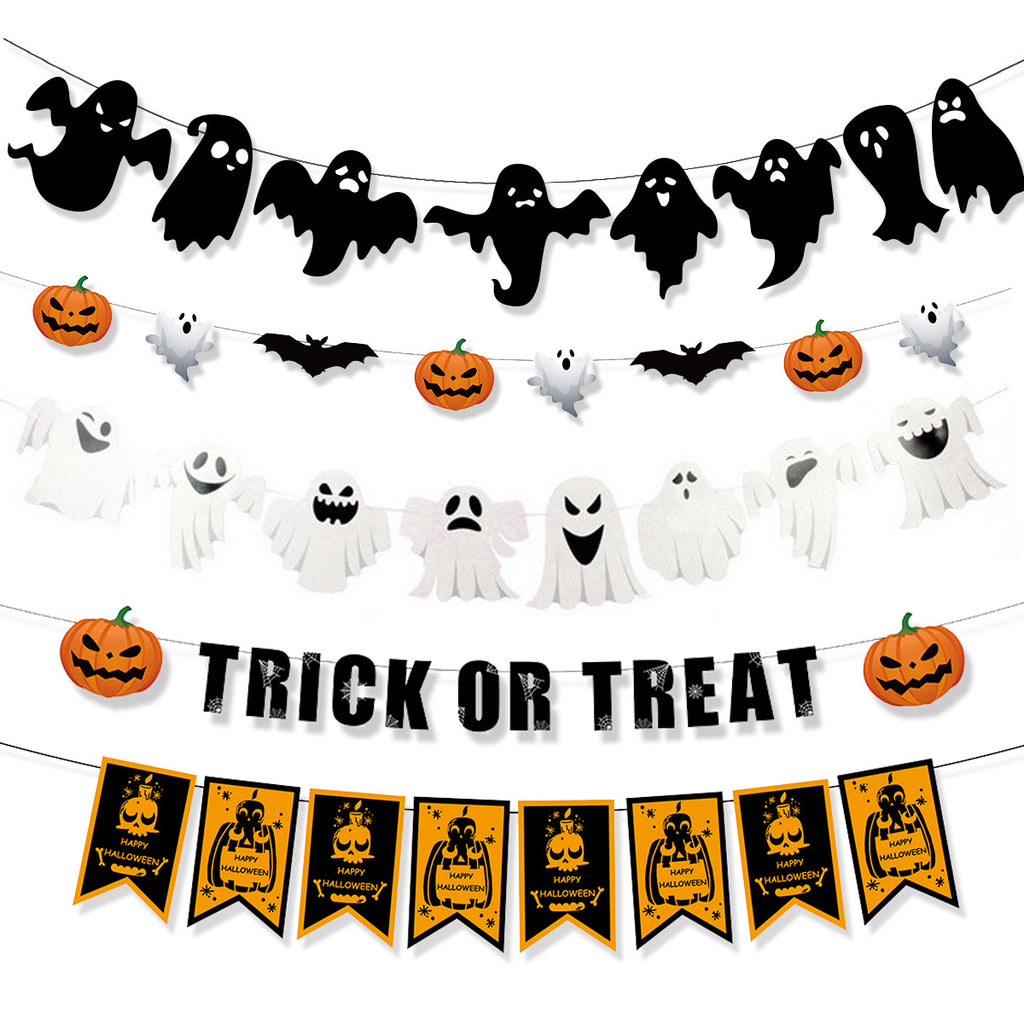 Halloween Paper Banner Garland - Image 3