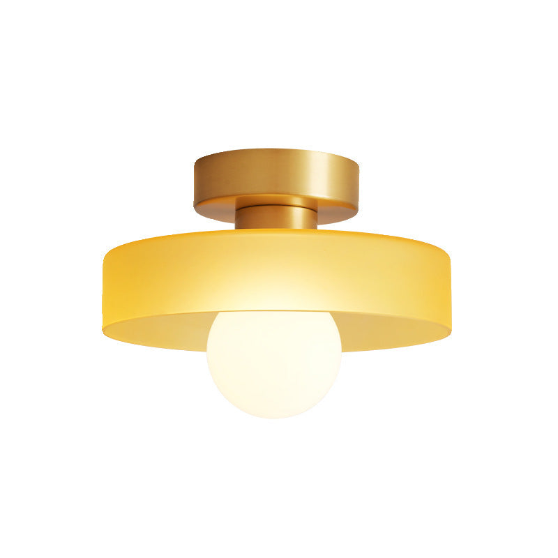 Modern Round Glass Ceiling Light LED Pendant - Image 9